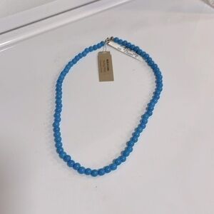 Sterling silver and genuine stone necklace